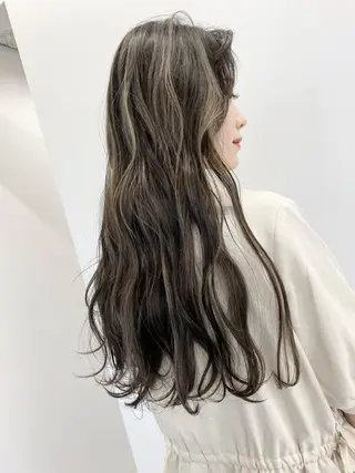 ロング カラー パーマ ヘアアレンジ キッズ ネイル マツエク・マツパ ★ 里奈★のヘアスタイル