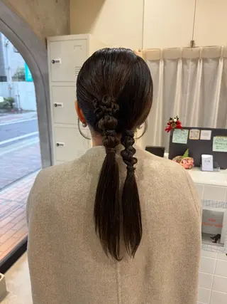 ロング ヘアアレンジ mizu🐾 hair braceのヘアスタイル