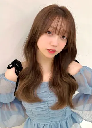 ロング 大人可愛いレイヤー 大田のヘアスタイル
