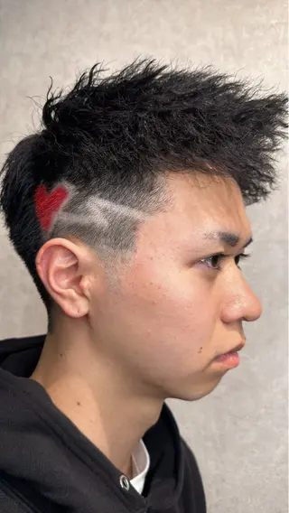 ショート カラー ヘアアレンジ メンズ メンズヘア静岡 ✂︎Ryuheiのヘアスタイル