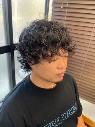 パーマ メンズ ｼﾉｻﾞｷ ｷﾅのヘアスタイル