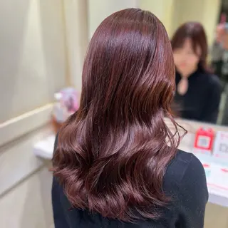セミロング 💖ダブルカラー/ ケアカラー/レナ💖のヘアスタイル