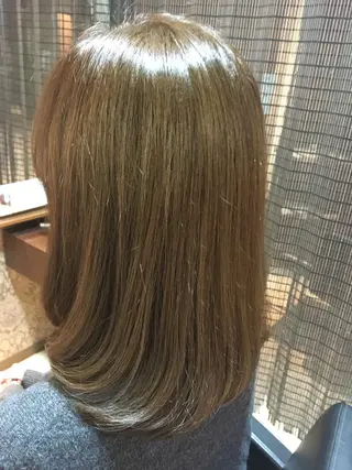 ミディアム カラー 冨田 義智のヘアスタイル
