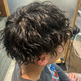 パーマ メンズ 二宮 清峰のヘアスタイル