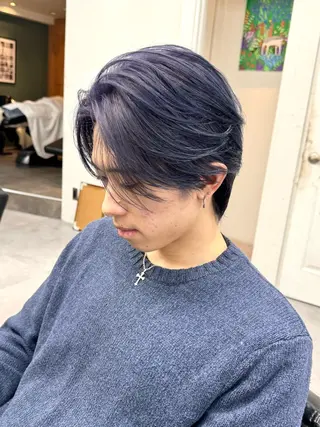 カラー メンズ シャドウパーマ/ 波巻パーマYu-Kiのヘアスタイル