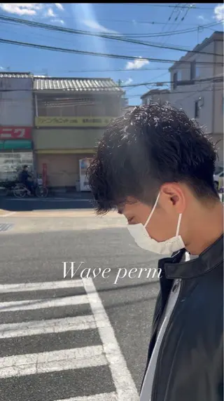 パーマ メンズ メンズサロンGRIT 店長 深山一平のヘアスタイル