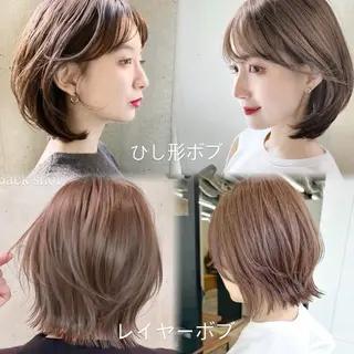 ミディアム あやめ【顔まわり/レ イヤー/柔らかカラ】のヘアスタイル