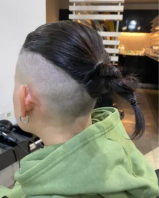 ミディアム ヘアアレンジ メンズ 烏山 達也のヘアスタイル