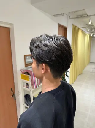 パーマ メンズ 島 歩那のヘアスタイル