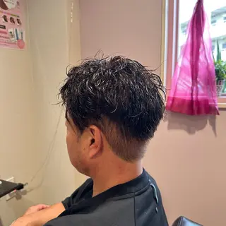 ショート パーマ メンズ 柔らかいcolor ￤韓国￤🩰マユ🩰のヘアスタイル