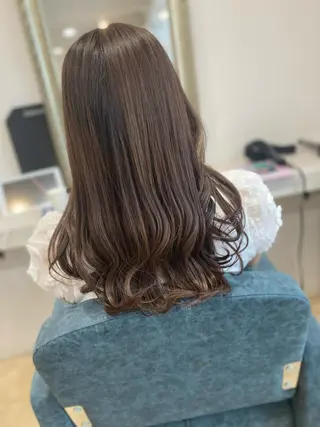 ロング カラー 饒平名 知也のヘアスタイル