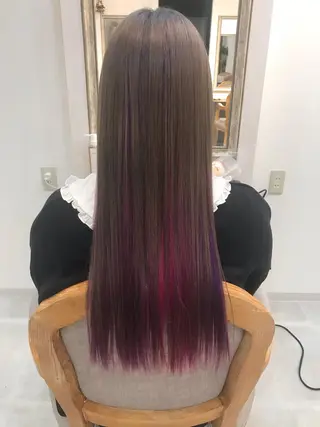 ロング カラー 小柳 公邦のヘアスタイル