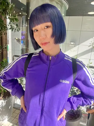 ミディアム カラー 💖デザインカラー/ タダ ハナカ💖のヘアスタイル