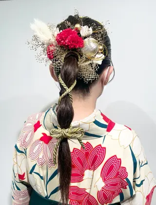 ヘアアレンジ お呼ばれヘア/セット /ヘアアレンジ/れいのヘアスタイル