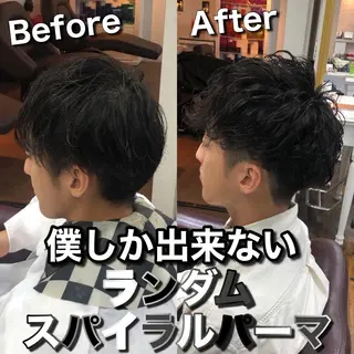 パーマ メンズ Soleria 田中慎一のヘアスタイル