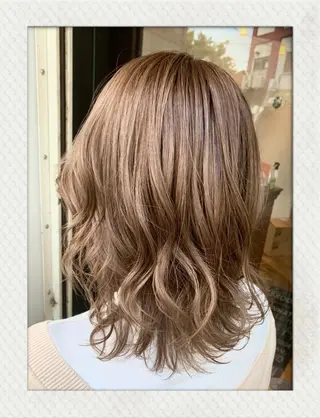 ミディアム カラー きむら かずきのヘアスタイル