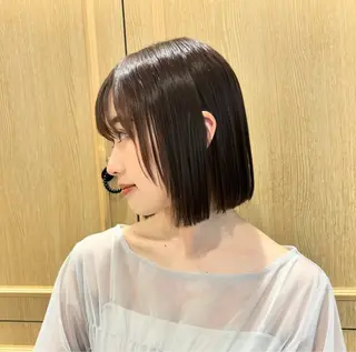 ミディアム ヘアアレンジ🪽🎀 艶カラー/天王寺のヘアスタイル