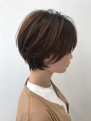 ショート クロスパーマ松永裕久 似合わせカットのヘアスタイル