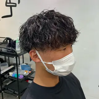 ショート パーマ メンズ メンズ特化美容師/ 藤戸 椋のヘアスタイル