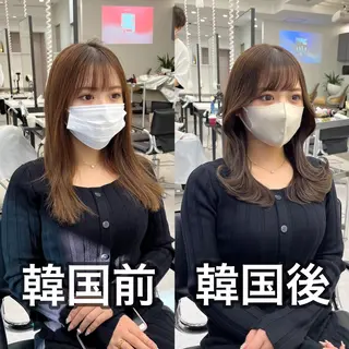 ミディアム カラー ヘアアレンジ メンズ 韓国ヘア×2way 🇰🇷和知拓郎のヘアスタイル