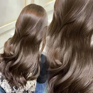 セミロング カラー 💖ダブルカラー/ ケアカラー/レナ💖のヘアスタイル