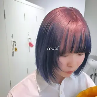 ミディアム 《店長》欧米風/デ ザインNO.1/雅のヘアスタイル