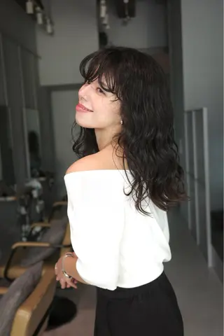 ミディアム パーマ 🌀渋谷ボブパーマ 🌀河野瑠太のヘアスタイル