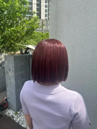 ショート カラー 安達 望のヘアスタイル