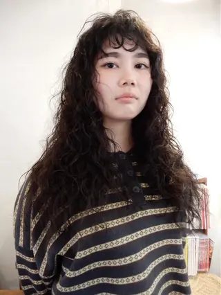 ロング パーマ 🪞パーマ🐾ボブ ロング🌷川原のヘアスタイル