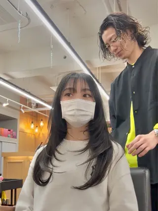 ロング パーマ 髪質改善美容師 🪽YOSSYのヘアスタイル