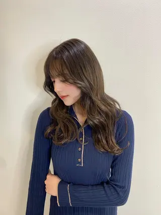 セミロング カラー ヘアアレンジ 髪質改善特化 🫧松野力也のヘアスタイル