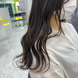 セミロング カラー ヘアアレンジ mai🍑暖色カラー /レイヤー💖のヘアスタイル