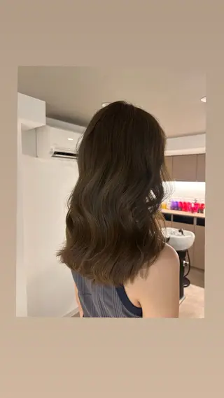 セミロング カラー 🎀透明感× 赤み消し🎀正源のヘアスタイル