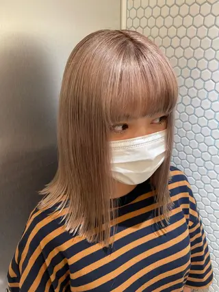 ミディアム カラー メンズブリーチカラー ❤︎hirokoのヘアスタイル