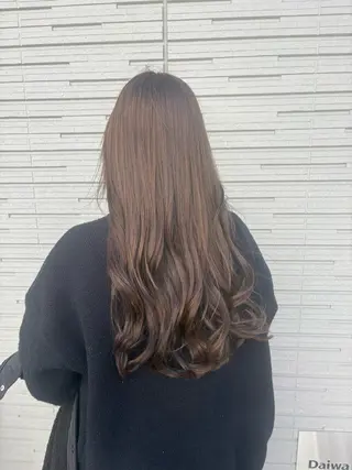 ロング カラー Wカラーヘアアレンジ さあやのヘアスタイル