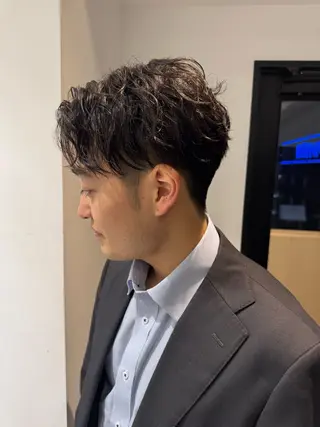 ショート パーマ メンズ メンズ特化 パーマ/オザワのヘアスタイル