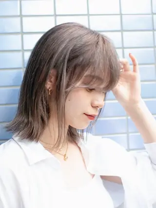ミディアム 縮毛/髪質改善 上野颯太のヘアスタイル