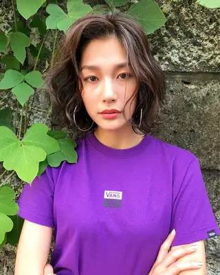 ショート カラー レイヤーカット BLend 渋谷のヘアスタイル