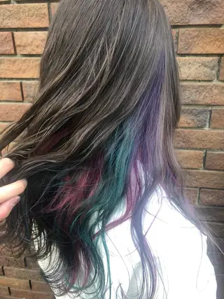 ロング カラー 推しカラー オタク美容師 山本のヘアスタイル