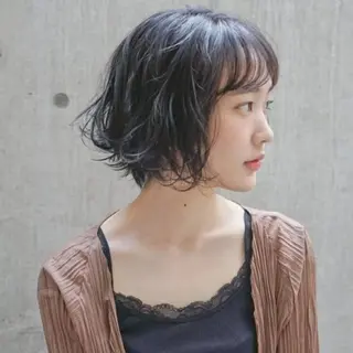 ミディアム パーマ LOOP 佐藤のヘアスタイル