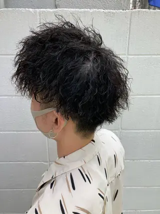 ショート パーマ メンズ メンズ特化 TAKUYAのヘアスタイル