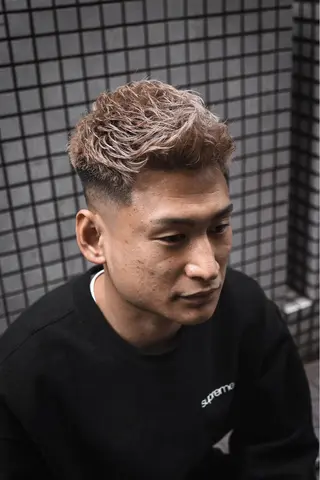 ショート カラー パーマ メンズ 💈men's💈 satoru中目黒のヘアスタイル