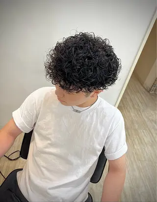 ミディアム パーマ メンズ 嵯峨 大地／パーマ／ ハード系／特殊系のヘアスタイル