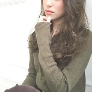 ロング カラー パーマ ヘアアレンジ ◆感動口コミ/最小顔 理論カット◆森口 峻のヘアスタイル
