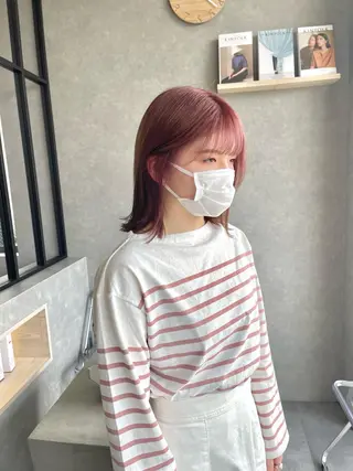 ミディアム カラー 一ノ瀬 暁のヘアスタイル