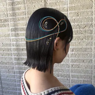 ショート ヘアアレンジ カットモデル/ セット/宮里心香のヘアスタイル