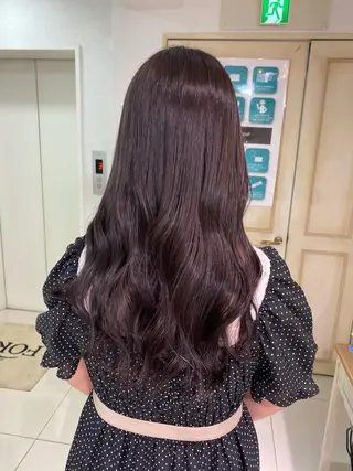 ロング カラー ヘアアレンジ 透明感カラー 古山 結季🌙🖤のヘアスタイル