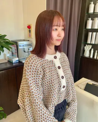 ミディアム 武田 清久のヘアスタイル