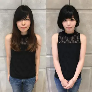ショート カラー 大人可愛いショート* NoWL栗原隆成のヘアスタイル