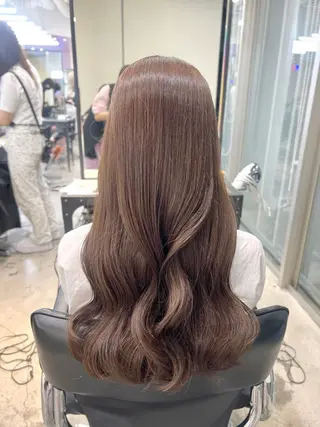 ロング カラー ヘアアレンジ 🎀暖色カラー🎀 ♡yurika♡のヘアスタイル